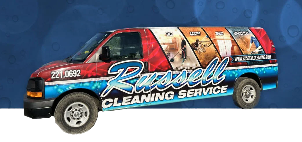 Russell Cleaning service van